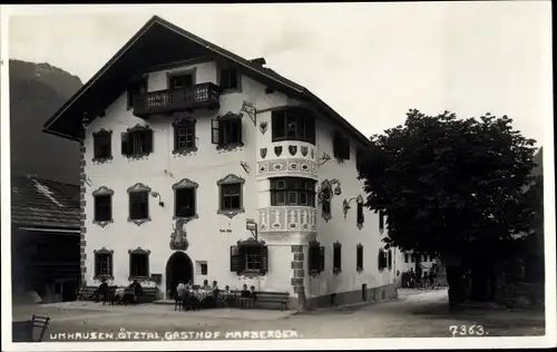 Ak Umhausen in Tirol, Gasthof Marberger
