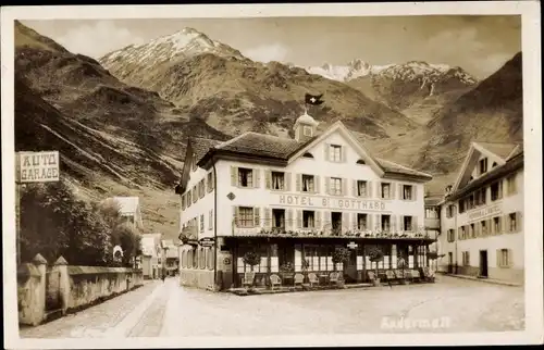 Foto Ak Andermatt Kanton Uri, Hotel St. Gotthard