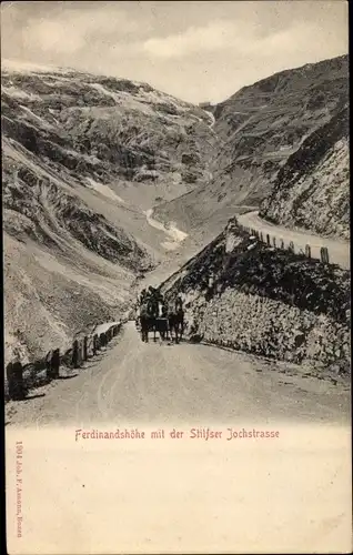 Ak Passo dello Stelvio Stilserjoch Stilfser Joch Südtirol, Ferdinandshöhe