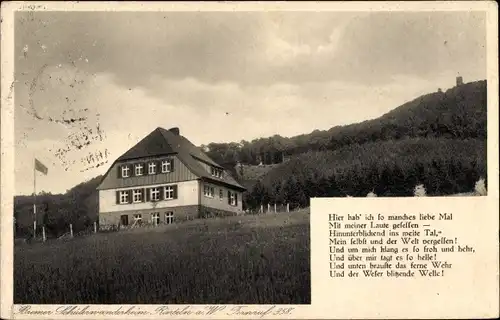 Ak Rinteln an der Weser, Bremer Schülerwanderheim