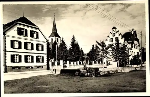Ak Friesenheim in Baden, Am Rathaus