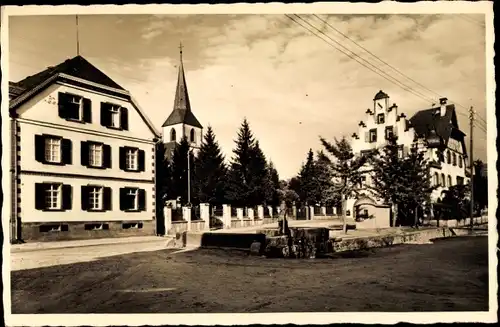 Ak Friesenheim in Baden, Am Rathaus