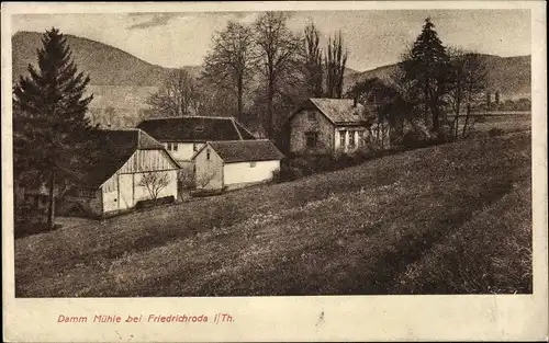 Ak Friedrichroda im Thüringer Wald, Damm Mühle