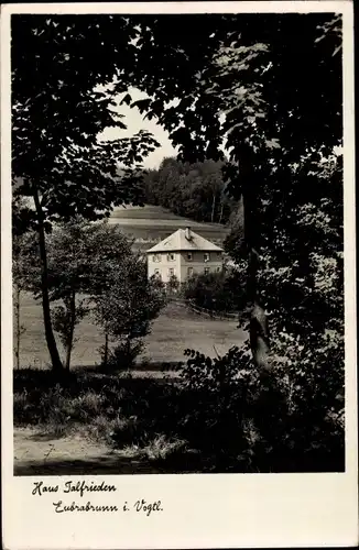 Ak Eubabrunn Markneukirchen im Vogtland, Haus Talfrieden