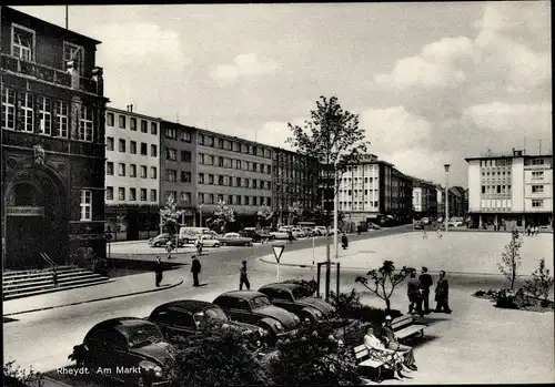 Ak Rheydt Mönchengladbach am Niederrhein, Am Markt, Autos