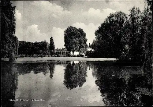 Ak Rheydt Mönchengladbach am Niederrhein, Freibad Bellermühle