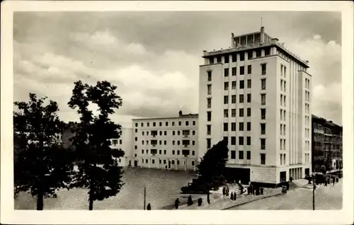 Ak Berlin Friedrichshain, Hochhaus Weberwiese