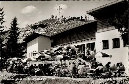 Ak Ruhpolding in Oberbayern, Rauschberghaus, Rauschberggipfel