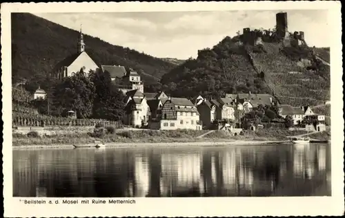 Ak Beilstein an der Mosel, Ruine Metternich