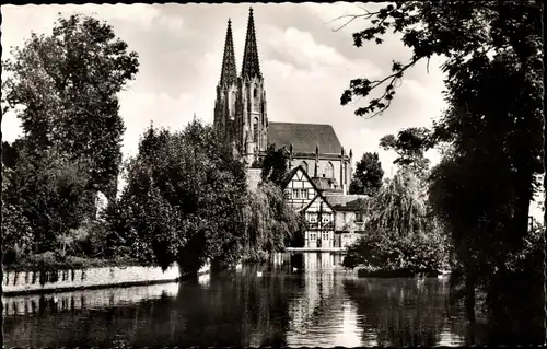 Ak Soest in Westfalen, Großer Teich, Wiesenkirche