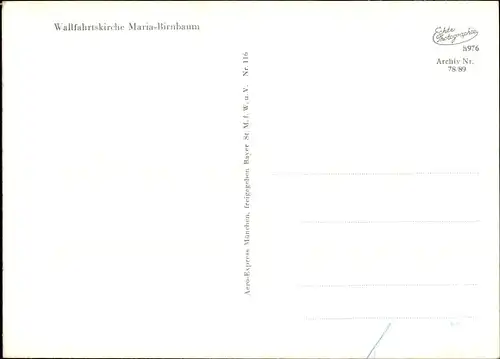 Ak Birnbaum Gerhardshofen in Mittelfranken, Wallfahrtskirche Maria Birnbaum