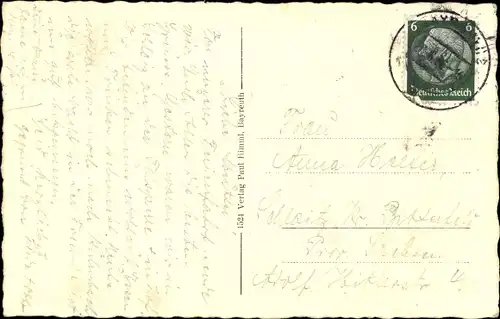 Ak Bayreuth in Oberfranken, Richard Wagner Festspielhaus