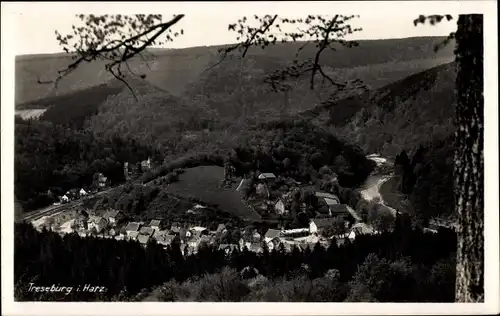 Ak Treseburg Thale im Harz, Ort mit Umgebung