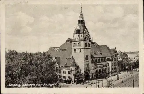 Ak Leipzig in Sachsen, Zoologischer Garten