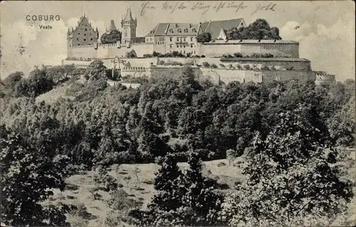 Ak Coburg in Oberfranken, Veste