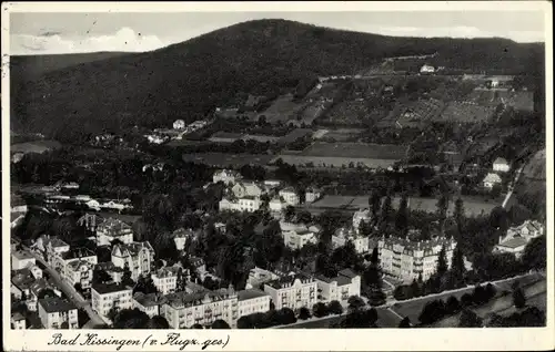 Ak Bad Kissingen Unterfranken Bayern, Fliegeraufnahme vom Ort