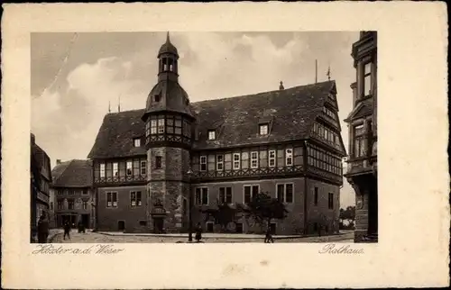 Ak Höxter an der Weser, Rathaus