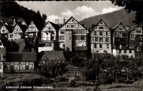 Ak Schiltach im Schwarzwald, Fachwerkhäuser