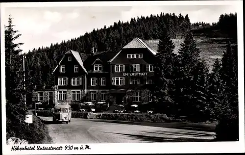 Ak Unterstmatt Bühl in Baden, Höhenhotel