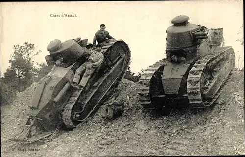 Ak Charsd d'Assaut, Französische Panzer