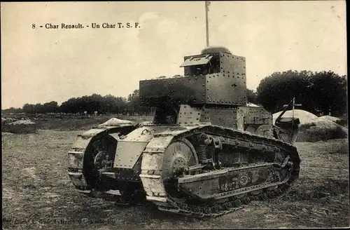 Ak Char Renault, un Char TSF, Französischer Panzer, 68278