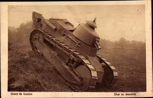 Ak Chars de Combat, Char en descente, Französischer Panzer