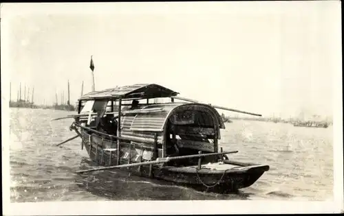 Foto Ak Asien, Hausboot