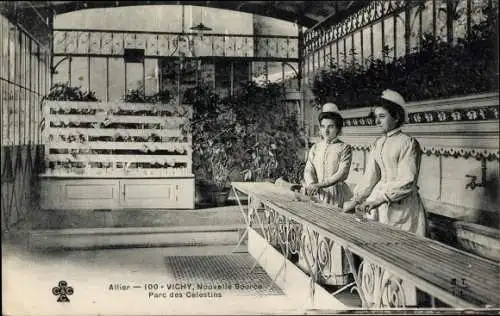 Ak Vichy Allier, Nouvelle Source, Parc des Celestins