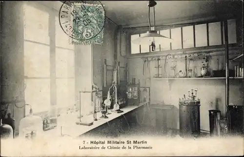 Ak Paris X, Hopital Militaire St Martin, Laboratoire de Chimie de la Pharmacie