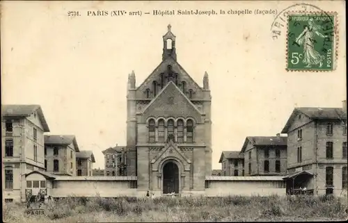 Ak Paris XIV Observatoire, Hopital Saint Joseph, la chapelle