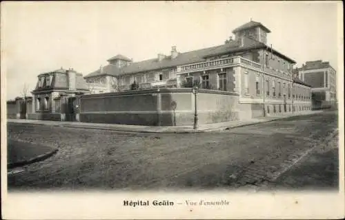 Ak Clichy Hauts de Seine, Hopital Goüin, Vue d'ensemble