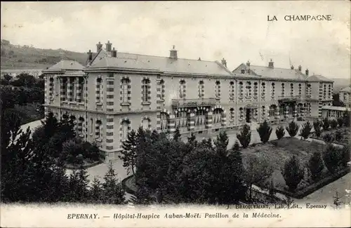 Ak Epernay Marne, Hopital-Hospice Auban Moet, Pavillon de la Medecine