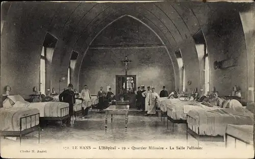 Ak Le Mans Sarthe, Hopital, Quartier Militaire, Salle Pellissier