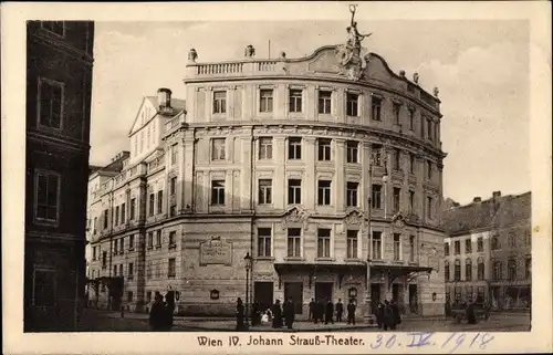 Ak Wien IV. Wieden, Johann-Strauß-Theater