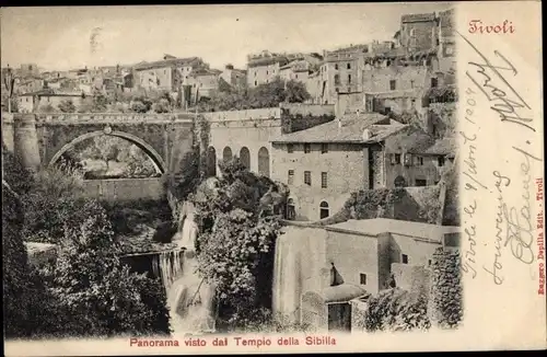 Ak Tivoli Lazio, Panorama visto dal Tempio della Sibilla