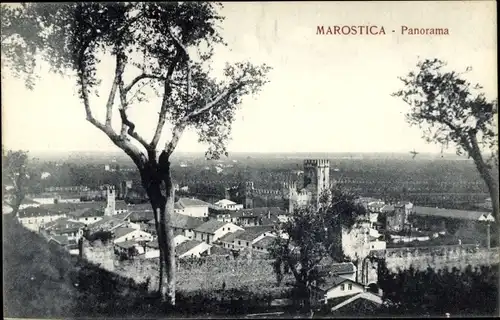 Ak Marostica Venetien, Panorama