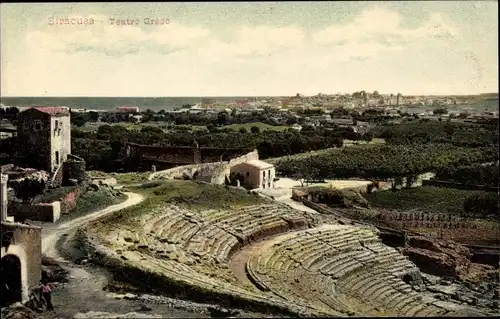 Ak Siracusa Syrakus Sizilien, Teatro Greco