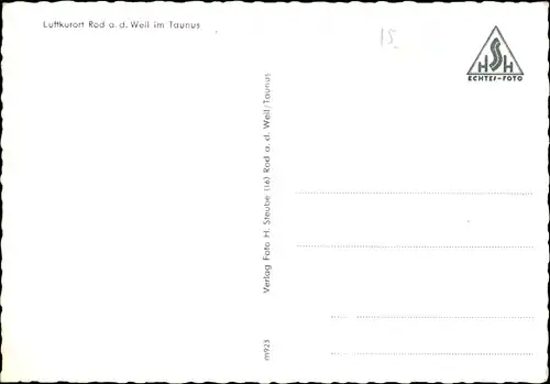 Ak Rod an der Weil Weilrod im Taunus, Teilansicht