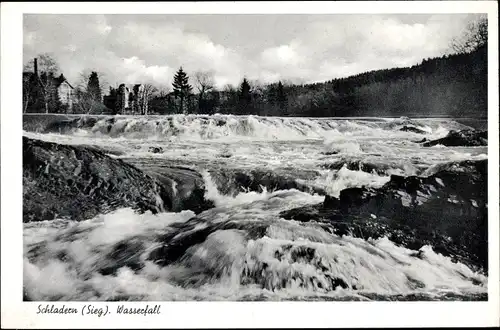 Ak Schladern Windeck an der Sieg, Wasserfall