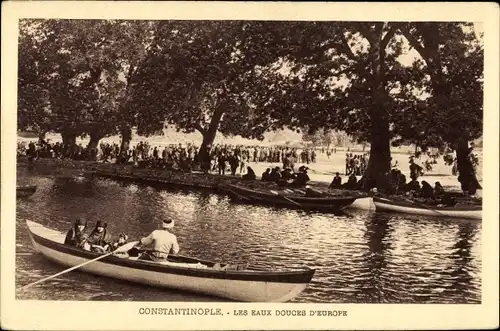 Ak Konstantinopel Istanbul Türkei, Les Eaux Douces d'Europe