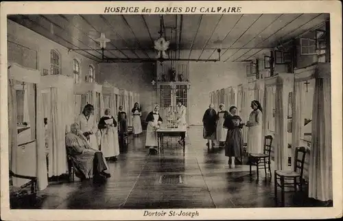 Ak Lyon Rhône, Hospice des Dames du Calvaire, Dortoir St. Joseph