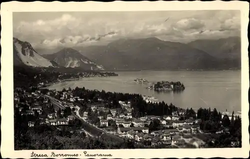 Ak Stresa Piemonte Italien, Borromeo, Panorama