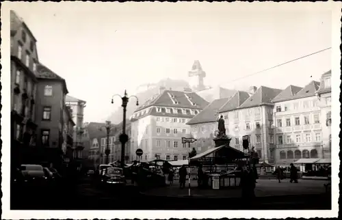 Foto Ak Graz Steiermark, Partie auf dem Hauptplatz