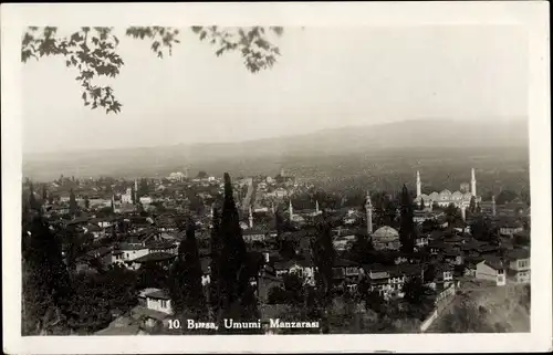 Foto Ak Bursa Brousse Türkei, Umumi Manzarasi, Blick auf den Ort