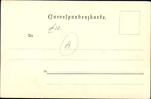 Litho Dürnstein an der Donau Wachau Niederösterreich, Gasse im Ort