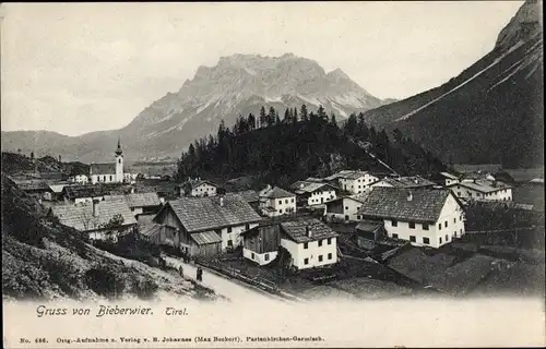 Ak Biberwier Tirol, Blick auf den Ort