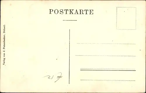 Ak Iselsberg-Stronach Tirol, Franz Defreggers Geburtshaus, Ederhof, Erstlingsgemälde, Dölsach