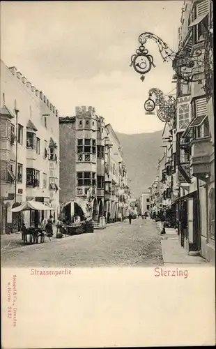 Ak Sterzing Vipiteno Südtirol, Straßenpartie