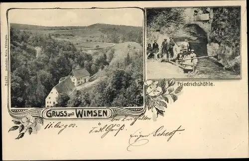 Ak Wimsen Hayingen auf der Schwäbischen Alb, Friedrichshöhle