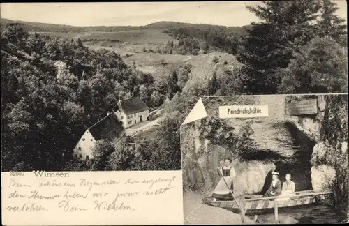 Ak Wimsen Hayingen auf der Schwäbischen Alp, Friedrichshöhle, Gesamtansicht